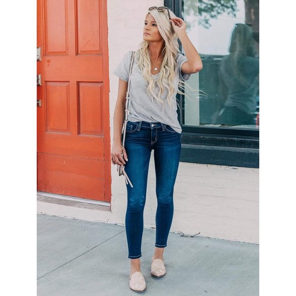 Buckle Denim - Bridge by GLY midrise skinny ankle stretch jeans